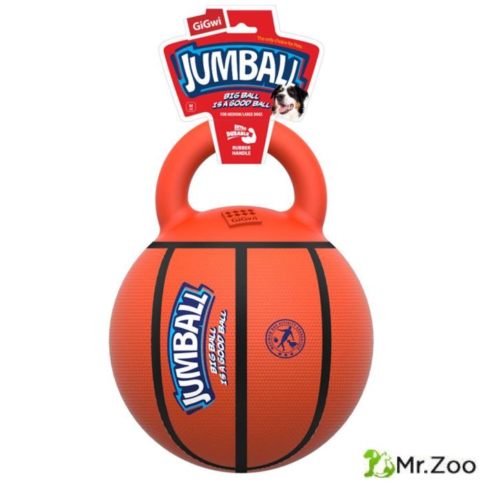 Gigwi JUMBALL игрушка для собак мяч баскетбольный c ручкой 26 см