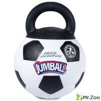 Gigwi JUMBALL игрушка для собак мяч футбольный c ручкой белый 26 см