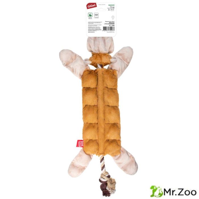 Gigwi CATCH & FETCH игрушка для собак обезьяна с 19-ю пищалками 34 см