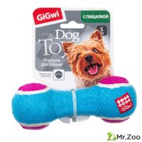 Gigwi CATCH & FETCH Игрушка для собак гантель малая с пищалкой 13 см