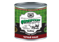 ZooRing корм консервированный для собак Сочные кусочки мяса в желе «Фермерские» Чёрный кабан