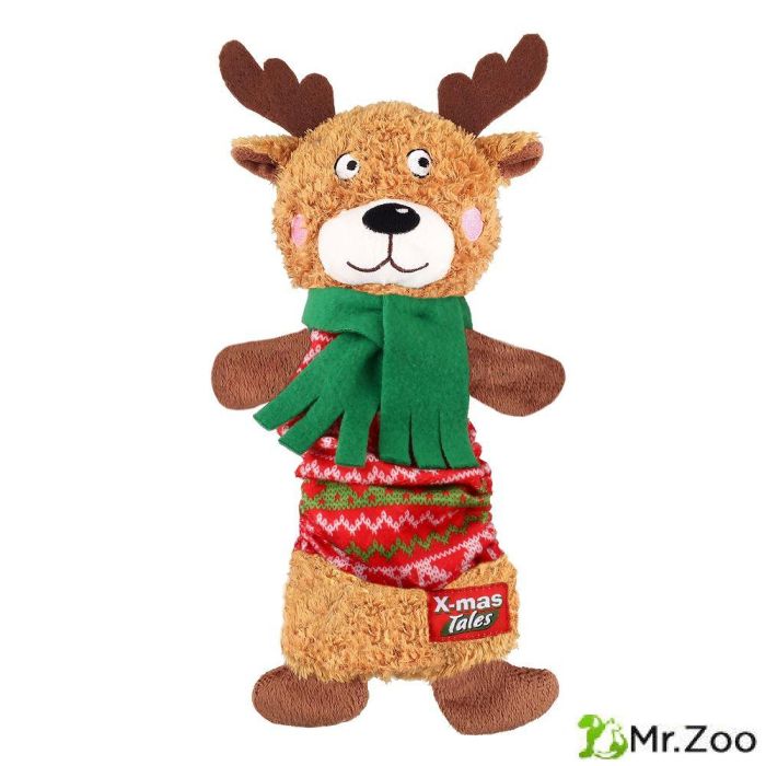 Gigwi X-mas TALES игрушка для собак олень с пищалкой 35 см