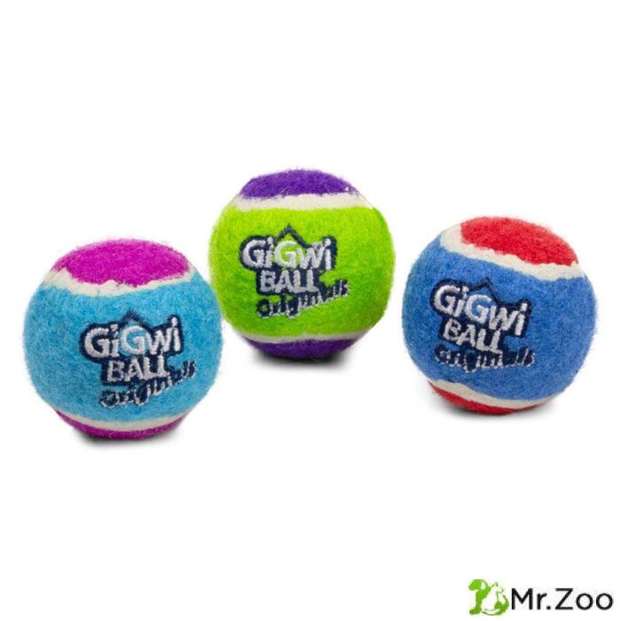 Gigwi BALL Originals игрушка для собак три мяча с пищалкой 4 см