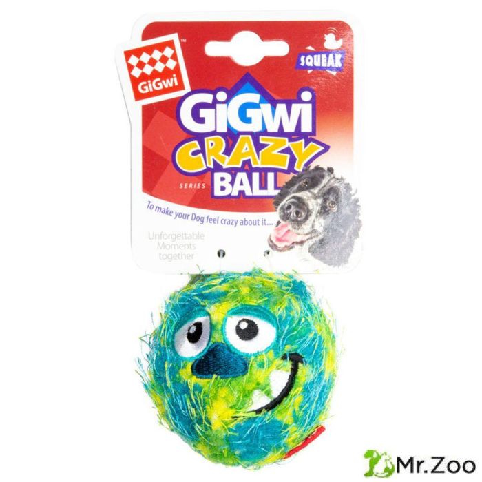 Gigwi GRAZY BALL игрушка для собак мячик с пищалкой 7 см
