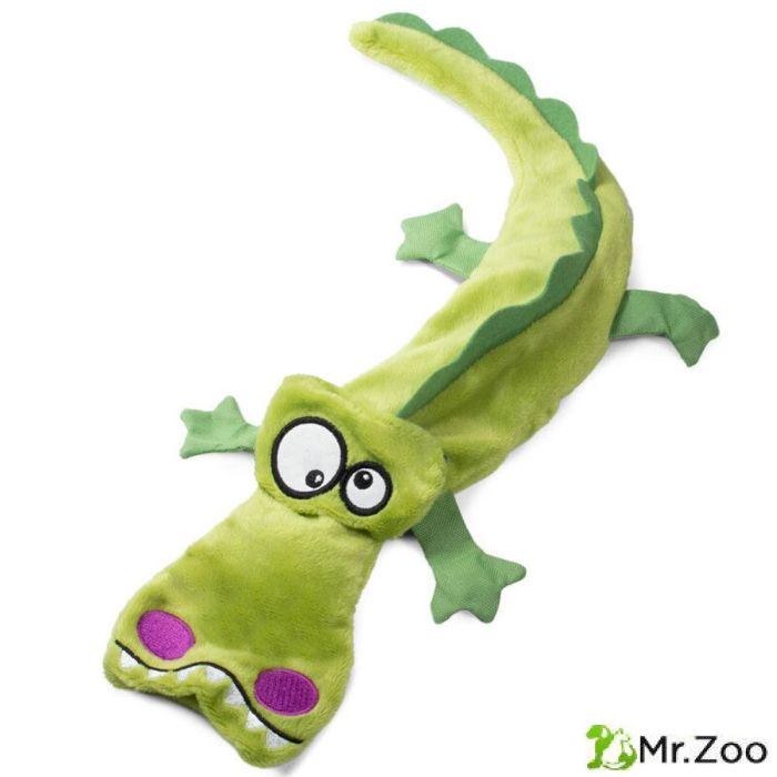 Gigwi PLUSH FRIENDZ  игрушка для собак крокодил с 4-мя пищалками 38 см