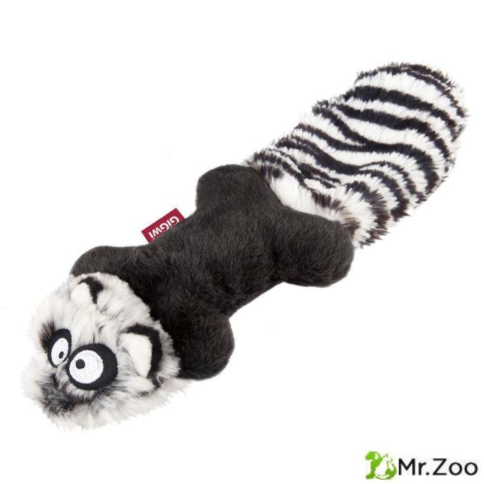Gigwi PLUSH FRIENDZ игрушка для собак енот с пищалками 24 см