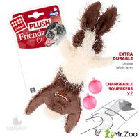 Gigwi PLUSH FRIENDZ игрушка для собак шкурка зайца со сменными пищалками 47 см