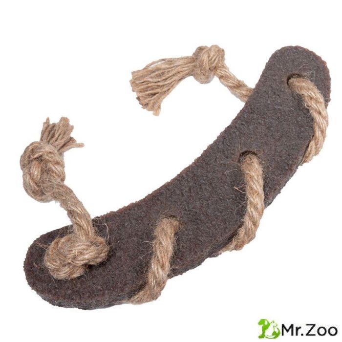Gigwi GUM GUM DOG ECO игрушка для собак сосиска c веревкой из экорезины 21,5 см