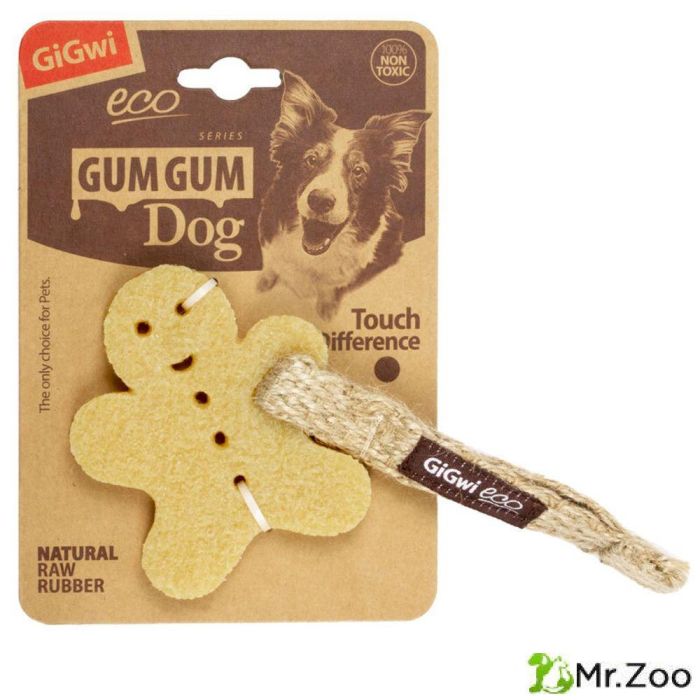 Gigwi GUM GUM DOG ECO игрушка для собак маленький пряник из экорезины 10 см