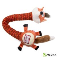 Gigwi CRUNCHY NECK игрушка для собак лиса с хрустящей шеей и пищалкой 50 см
