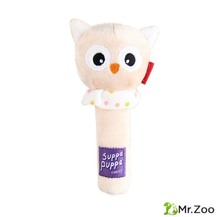 Gigwi SUPPA PUPPA игрушка для маленьких собак сова с пищалкой 15 см