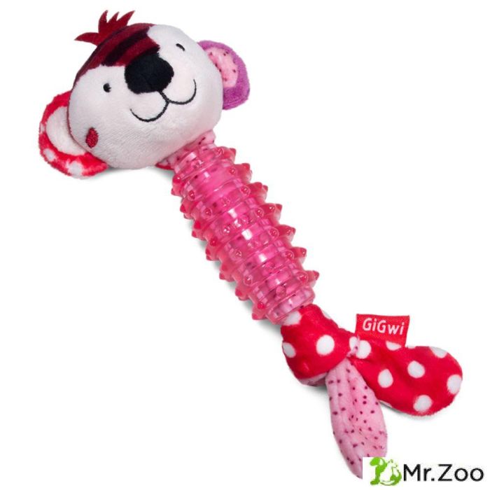 Gigwi SUPPA PUPPA игрушка для маленьких собак обезьяна с пищалкой 15 см