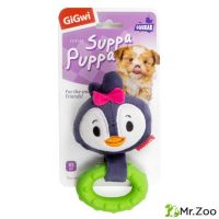 Gigwi SUPPA PUPPA игрушка для маленьких собак пингвин с пищалкой 15 см