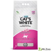 Cat's White Baby Powder комкующийся наполнитель с ароматом детской присыпки для кошачьего туалета