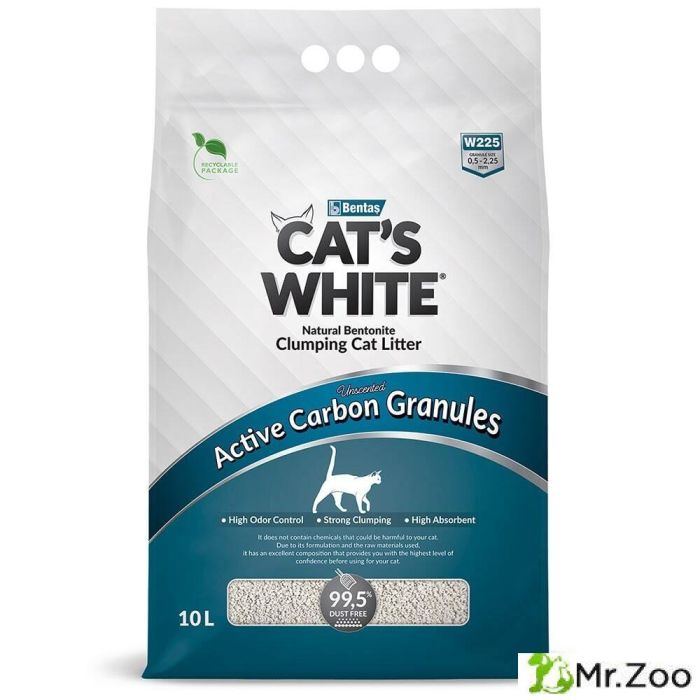 Cat's White Active Carbon Granules наполнитель с активированным углем