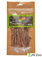Лакомство для собак Хрустяшки Лёгкое говяжье Соломка
