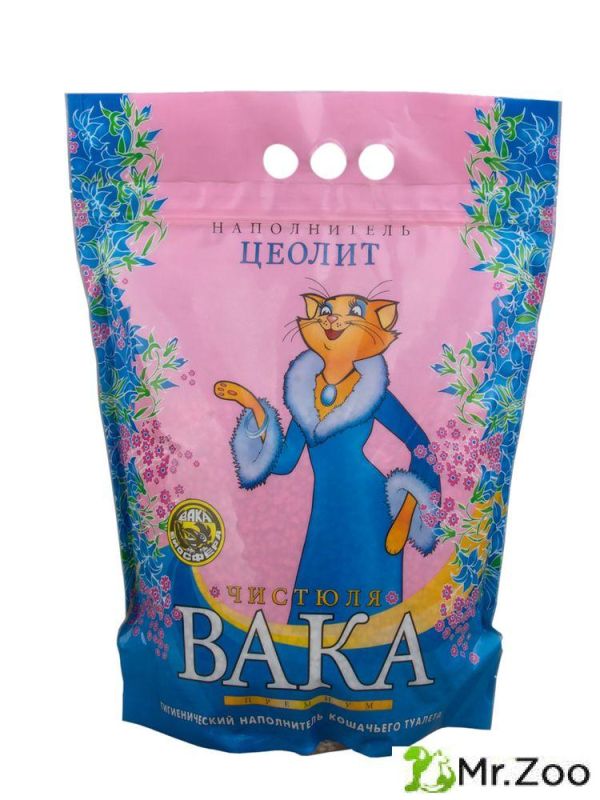 Наполнитель "Чистюля ВАКА" ПРЕМИУМ Цеолит 4л