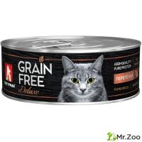 Зоогурман "GRAIN FREE" влажный корм для кошек перепелка