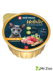 Зоогурман Holistic влажный корм для кошек с уткой и шпинатом