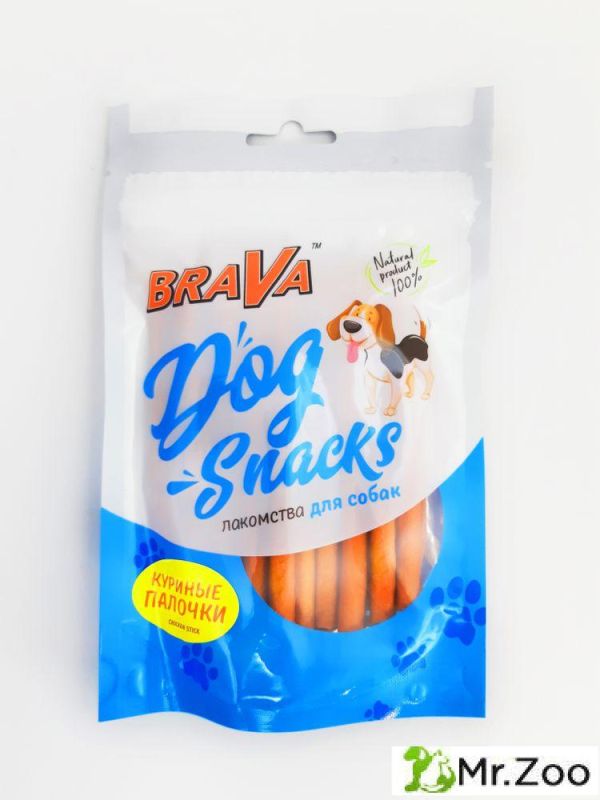 BRAVA Лакомство для собак куриные палочки