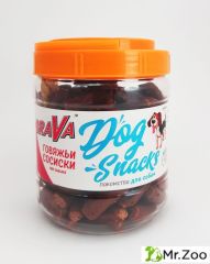 BRAVA Лакомство для собак говяжьи сосиски
