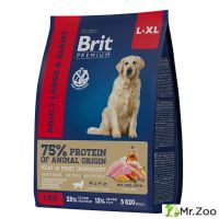 Сухой корм Brit Premium Dog Adult Large and Giant с курицей для взрослых собак крупных и гигантских пород