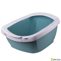 Туалет-лоток IMAC FUNNY для кошек с высокими бортами, пастельно голубой 62х49,5х33