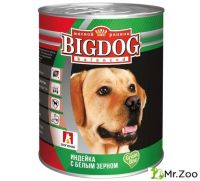 Зоогурман "BIG DOG" влажный корм для собак индейка с белым зерном
