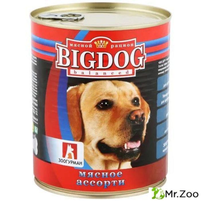 Зоогурман "BIG DOG" влажный корм для собак мясное ассорти