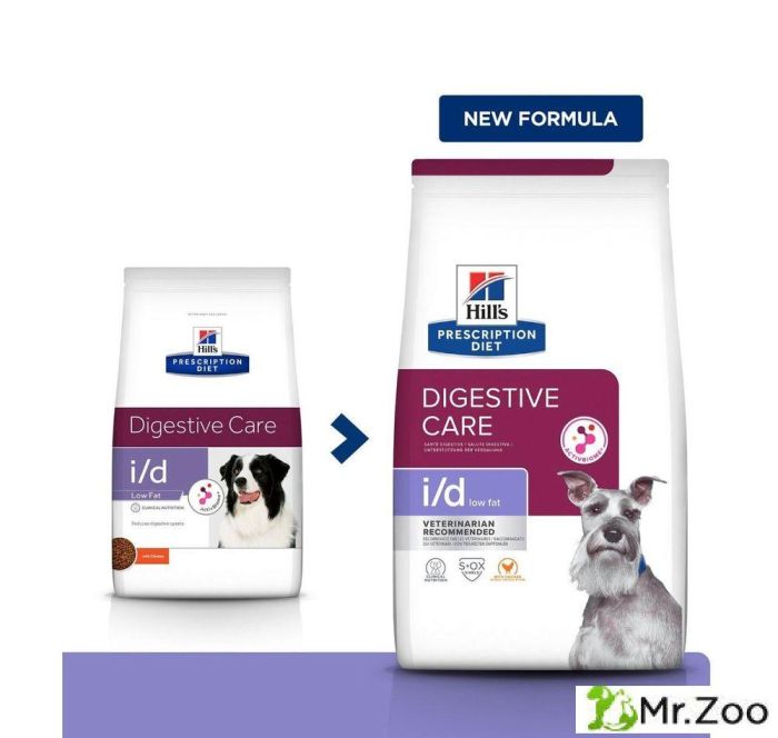 Сухой диетический корм Hill's Prescription Diet i/d Low Fat Digestive Care для собак, растройства пищевания с низким содержанием жира, курица