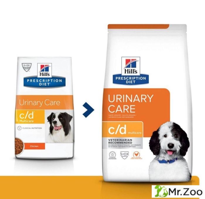 Сухой диетический корм Hill's Prescription Diet c/d Multicare Urinary Care для собак при профилактике мкб, с курицей