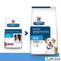 Сухой диетический корм Hill's Prescription Diet d/d для собак при аллергии, заболеваниях кожи и неблагоприятной реакции на пищу, утка с рисом