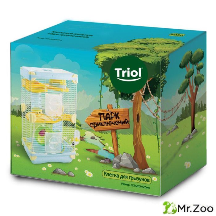 Клетка Triol "Парк приключений" для мелких животных эмаль 275х205х425