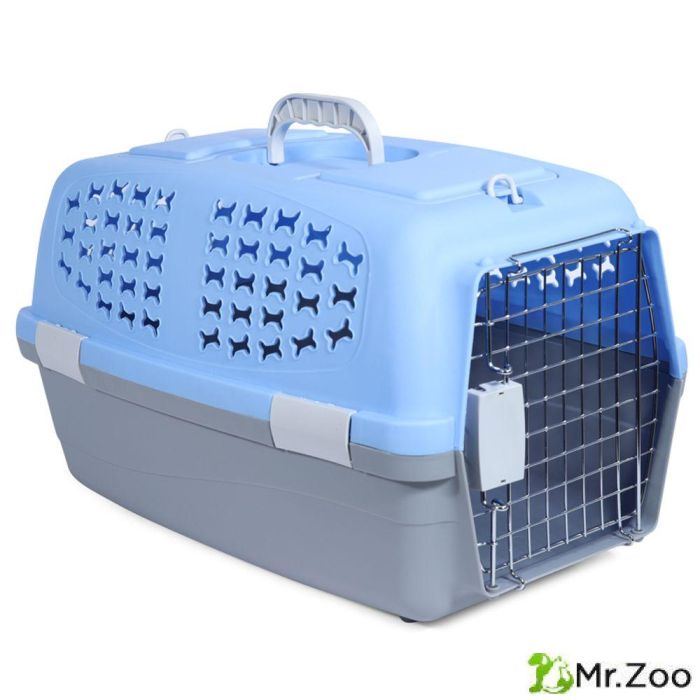 Переноска Triol SH3661 для животных М голубая 550х350х320