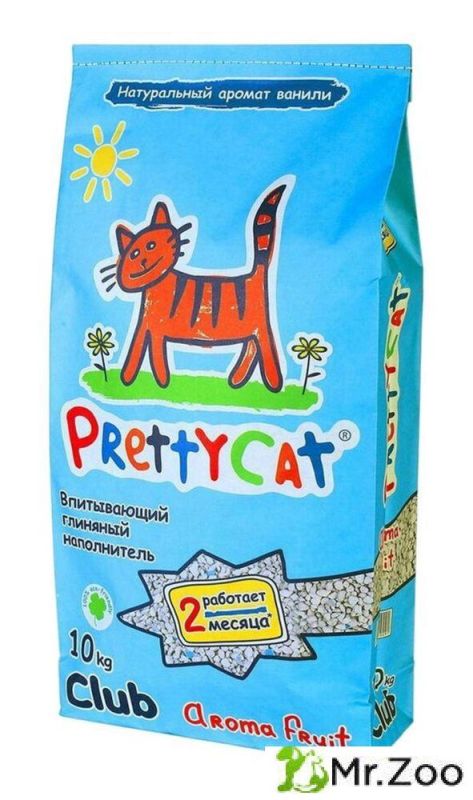 Наполнитель PrettyCat впитывающий для кошачьих туалетов Aroma Fruit