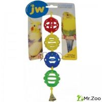 Игрушка J.W. для птиц - Цепочка из решетчатых шариков с колокольчиком