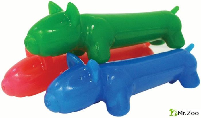 Игрушка J.W. для собак длинная собака суперупругая Мегаласт средняя