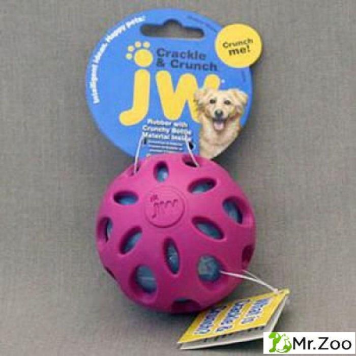 Игрушка J.W. для собак - Мяч сетчатый хрустящий средний