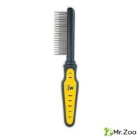 Расческа J.W. Grip Soft Dog Shedding Comb для собак с длинными и короткими зубьями