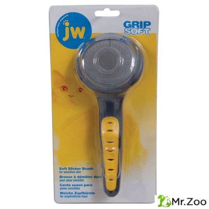 Щетка-пуходерка J.W. Grip Soft Cat Slicker Brush для кошек