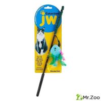 Игрушка J.W. Wanderfuls для кошек - Дразнилка с перьями, блестящая