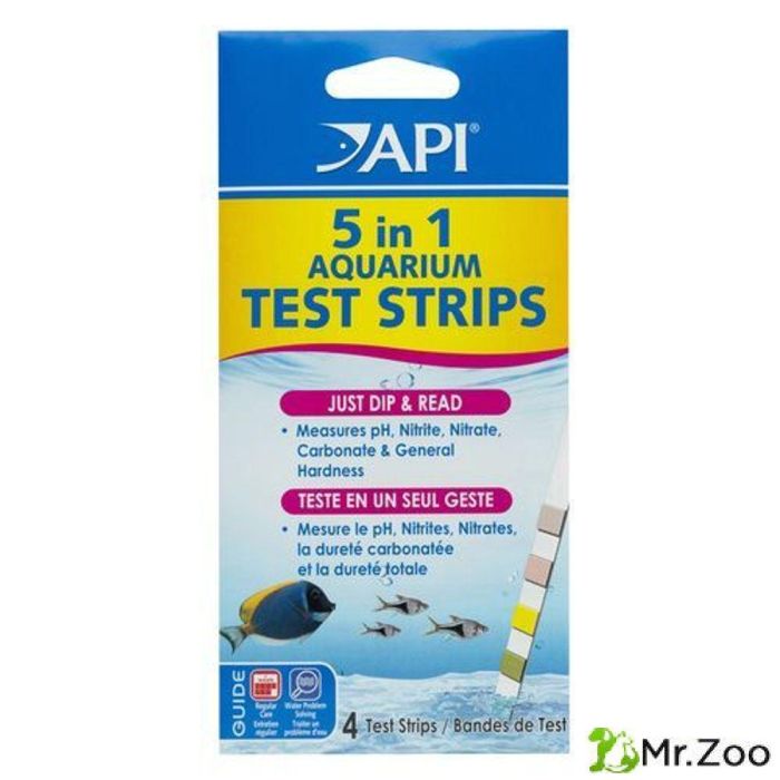 Полоски API 5в1 Aquarium Test Strips - для экспресс тестов аквариумной воды
