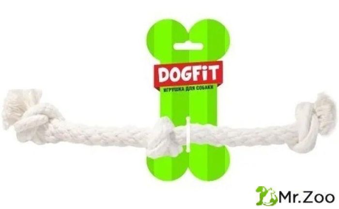 Грейфер DOGFIT из х/б каната прямой 4 узла 36 см D 14 мм