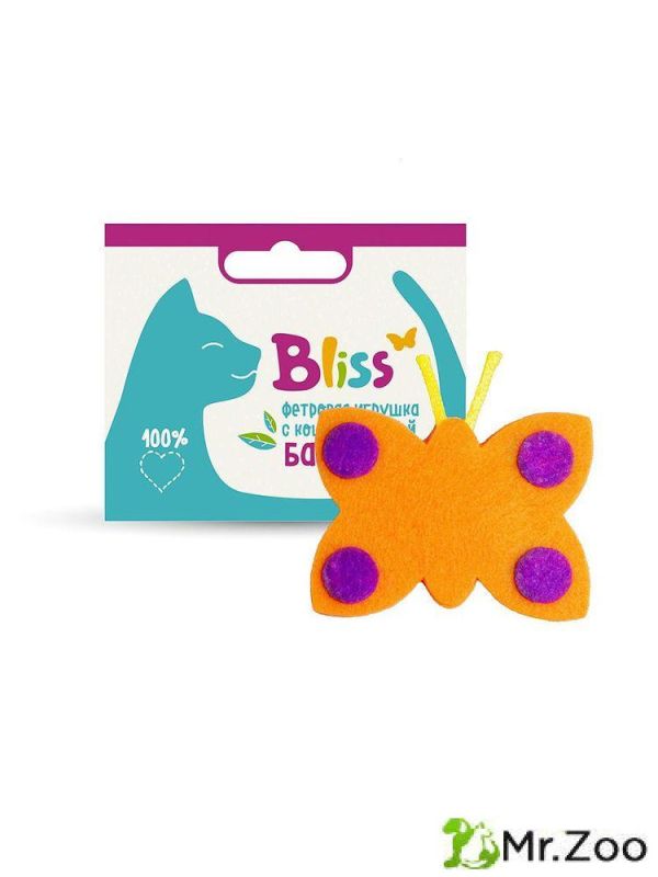 Игрушка Bliss с кошачьей мятой Бабочка