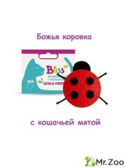 Игрушка Bliss с кошачьей мятой Божья коровка