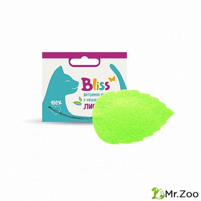 Игрушка Bliss с кошачьей мятой Листик