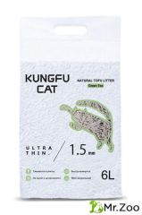 Комкующийся наполнитель Kungfu Cat Tofu Green Tea с ароматом зеленого чая