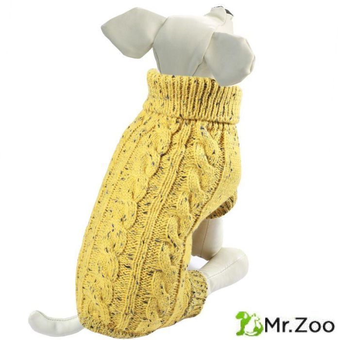 Свитер Triol "Косички" XL, горчичный 40 см