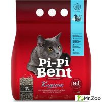Комкующийся наполнитель Pi-Pi Bent Classic для кошачьего туалета из природного бетонита