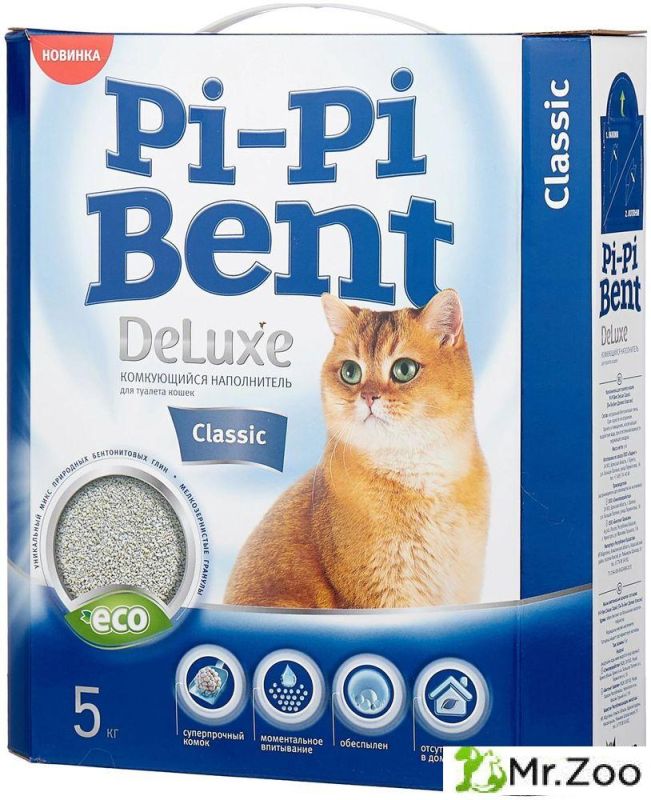 Комкующийся наполнитель Pi-Pi Bent Deluxe Classic для кошачьих туалетов